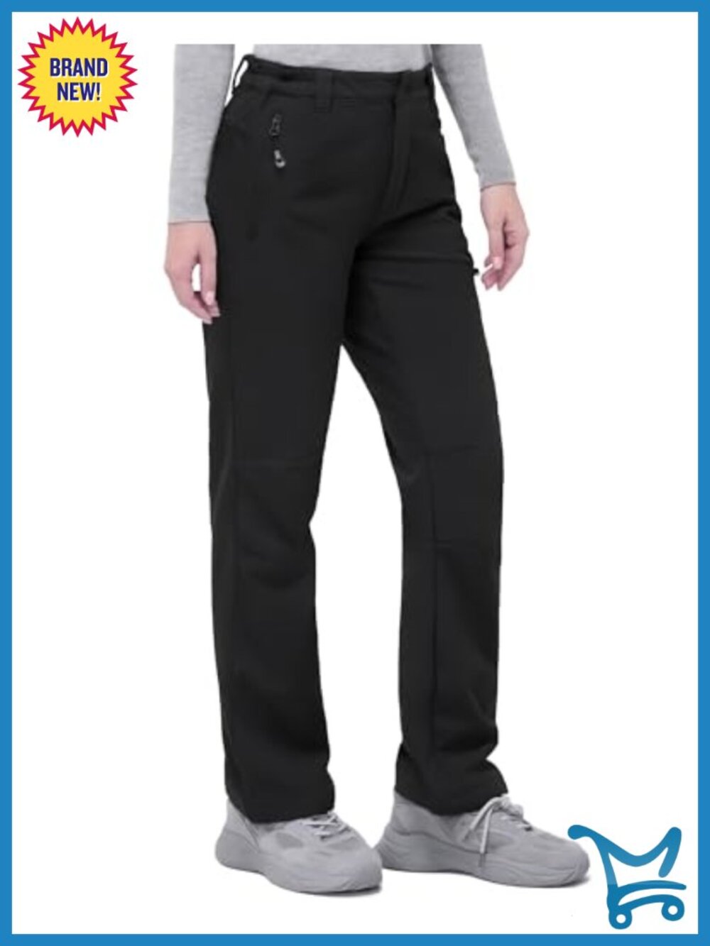 Womens Fleece Lined Hiking Pants Snow Ski Winter Warm Snowboarding